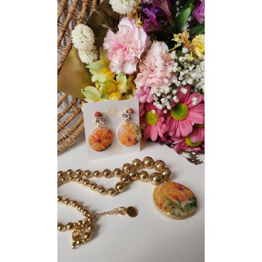 Necklace Set Yellow Blossom