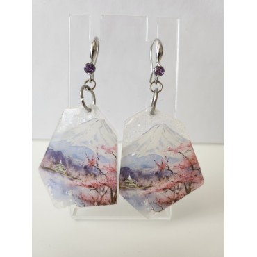 Earrings Sakura Autumn
