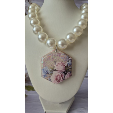 Колие Перлен Букет