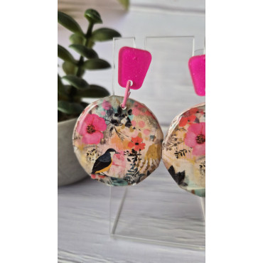 Обеци Птица на Пергамент