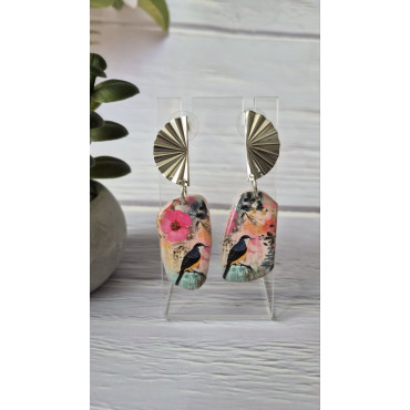 Earrings Bird Fen