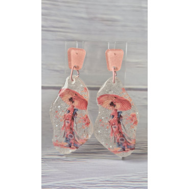 Earrings Pink Sakura