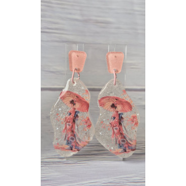 Earrings Pink Sakura