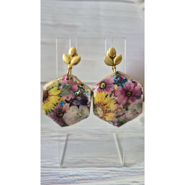 Earrings Rainbow In Bouquet 