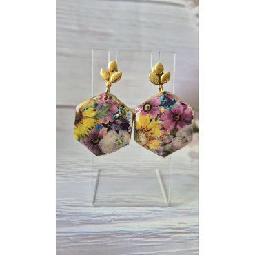 Обеци Дъга в Букет от Цветя