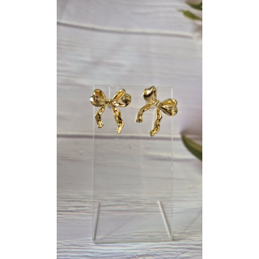 Earrings Ribbons Steel