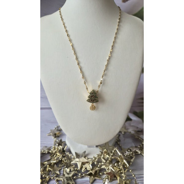 Necklace Green Christmas Tree