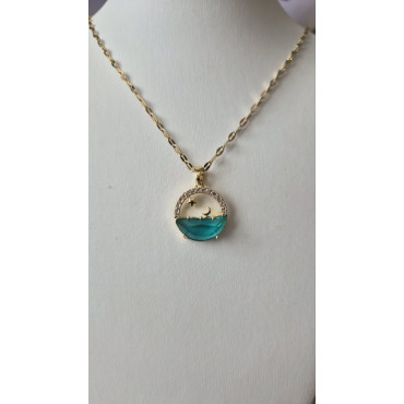 Necklace Blue Sea Shine