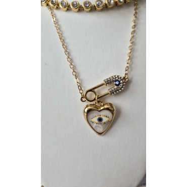 Necklace Double Eye Crystals