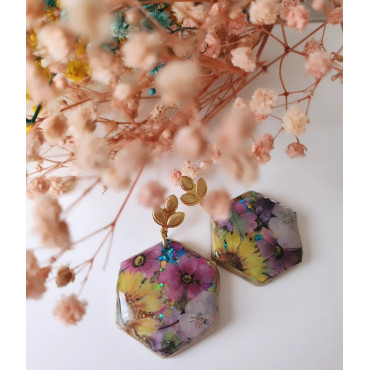 Earrings Rainbow In Bouquet 