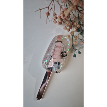 Brooches Ice Cream Lady with Dog