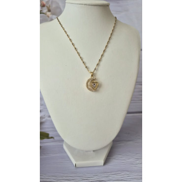 Колие Луна в Сърце