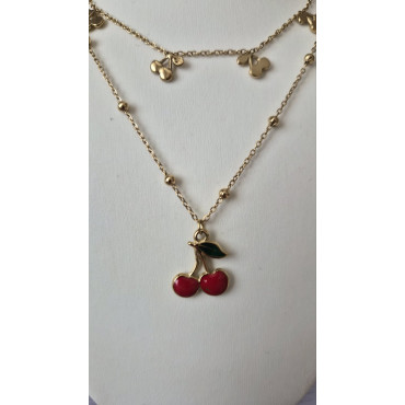 Колие Двойни Черешки 