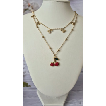 Колие Двойни Черешки 