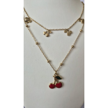 Колие Двойни Черешки 