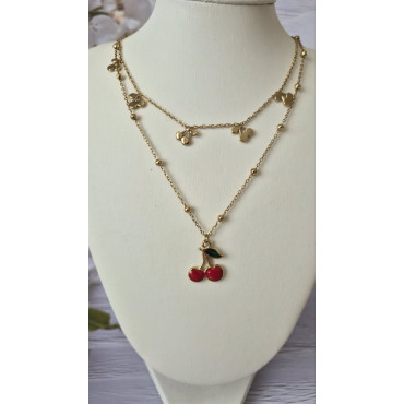 Колие Двойни Черешки 