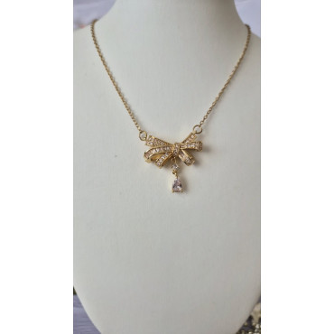 Колие Панделка С Кристал