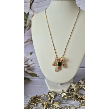 Колие Зелен Кристал