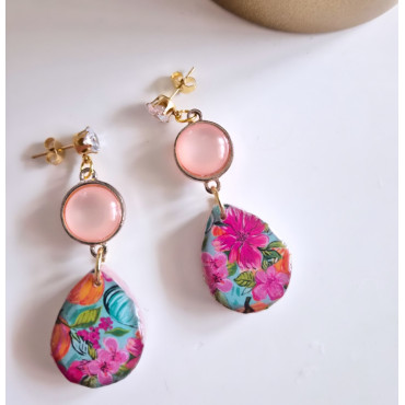 Обеци Розови Тикви