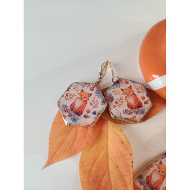 Обеци Есенни Лисици