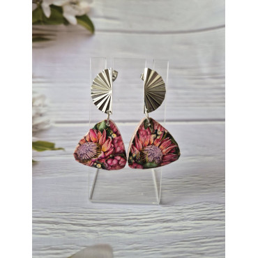 Обеци Божурено Ветрило