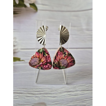 Обеци Божурено Ветрило