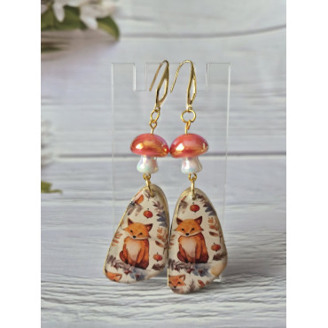 Обеци Гъбки и Лисици