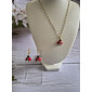 Necklace and Earrings Set Ladybug