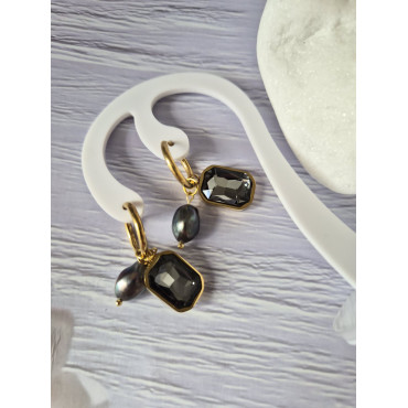 Earrings Hoops Fresh Pearl