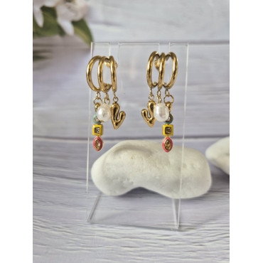 Earrings Colour Hoops