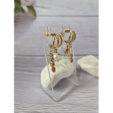 Earrings Colour Hoops