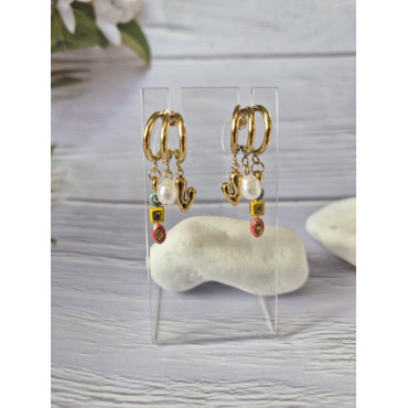 Earrings Colour Hoops