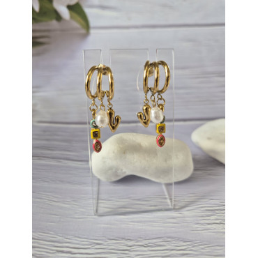 Earrings Colour Hoops