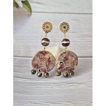 Earrings Tiger Agate