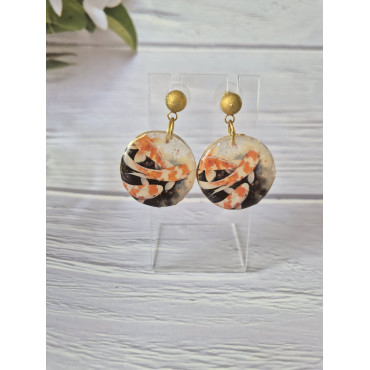 Earrings Koi Fish Lake