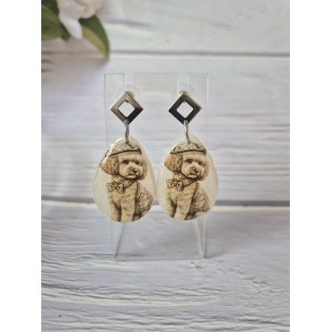 Earrings Autumn Poodle 