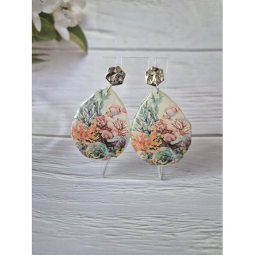Earrings Corals In the Sea Two