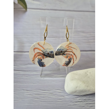 Earrings Crab Two