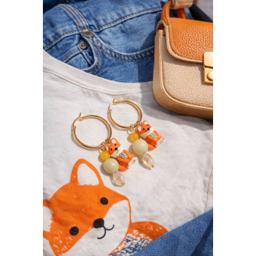 Earrings Hoops Fox