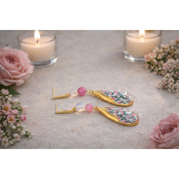 Earrings Pink Spring