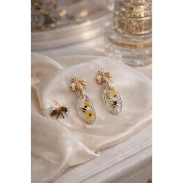 Earrings Beehive Two