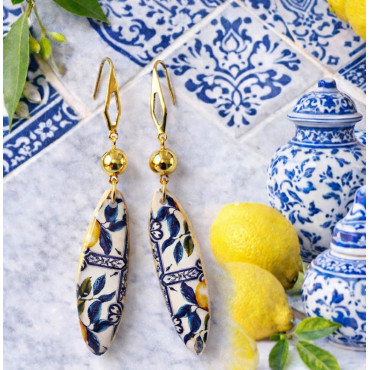 Earrings Lemons In Positano
