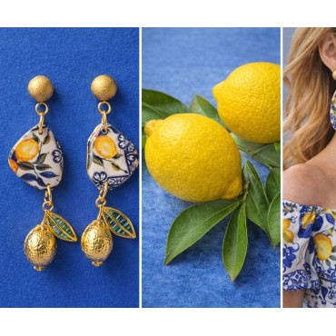 Earrings Lemon Positano Drops