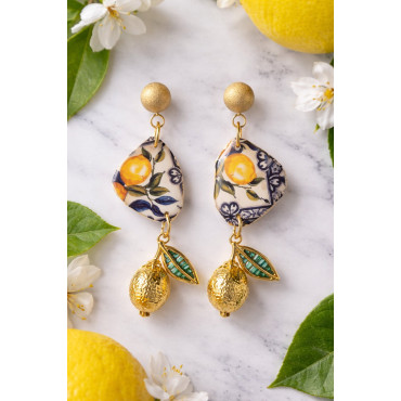 Earrings Lemon Positano Drops
