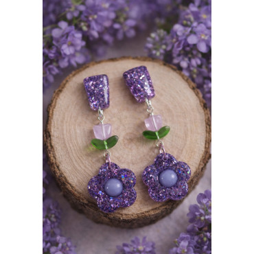 Earrings Lavender