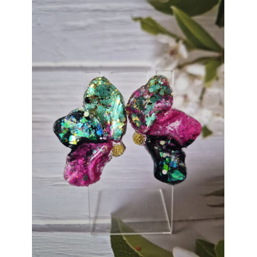 Earrings Half Leaf 1