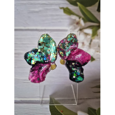 Earrings Half Leaf 1