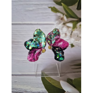 Earrings Half Leaf 1