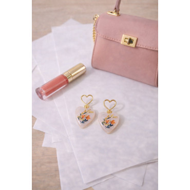 Earrings Orange Bouquet
