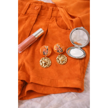 Earrings Orange